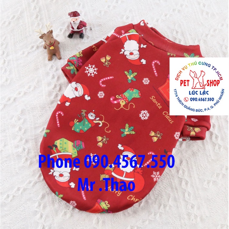 [Noel 2021] Quần Áo Giáng Sinh Chó Mèo - Áo Quần Noel cho Thú Cưng có Size 4XL cho Thú Cưng Lớn