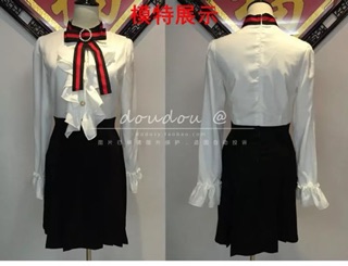 Đầm xoè tay dài Lưu Diệc Phi qccc