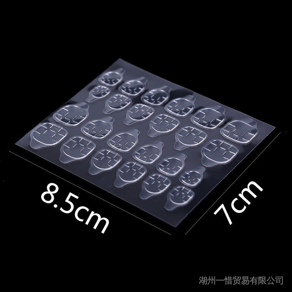 24 miếng kéo dán móng hoàn hảo Bộ 24 Miếng Dán Móng Tay Bằng Silicone Chất Lượng Cao