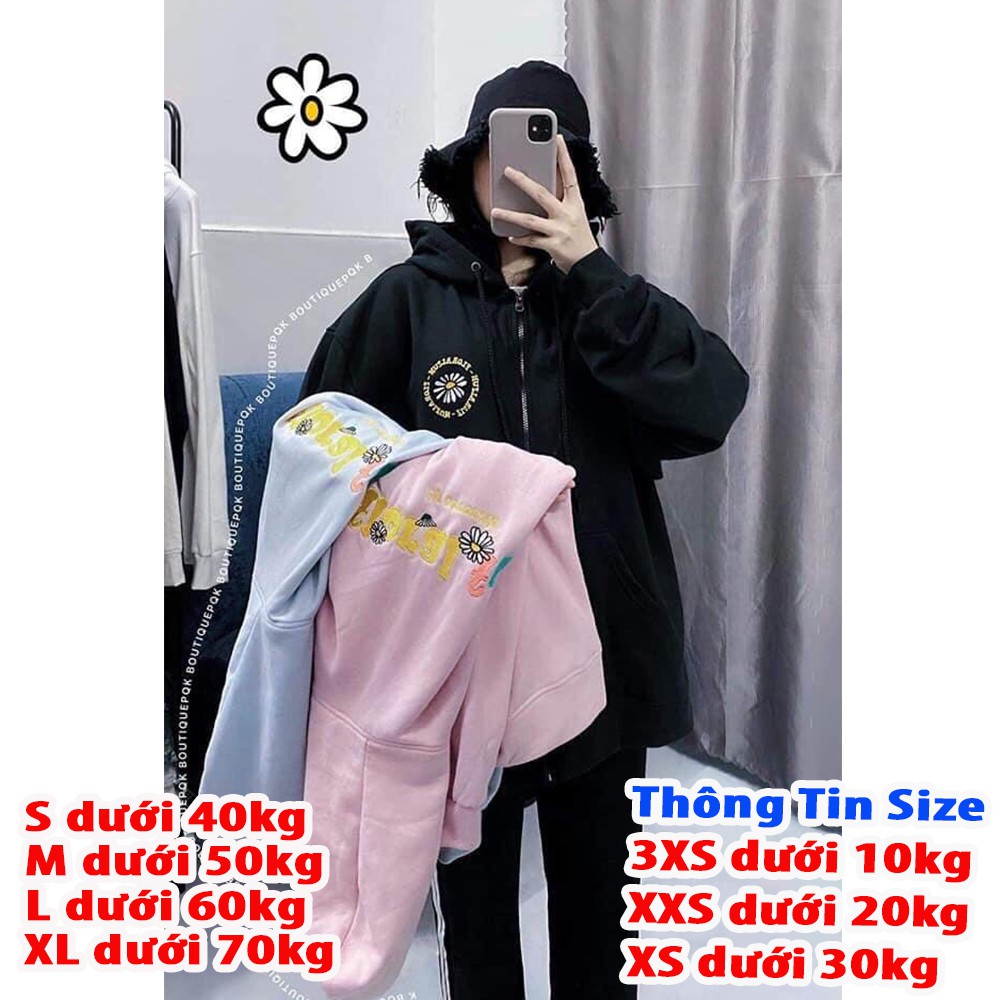 Áo khoác nữ form rộng, áo hoodie nữ có dây kéo 4YOUNG MALL