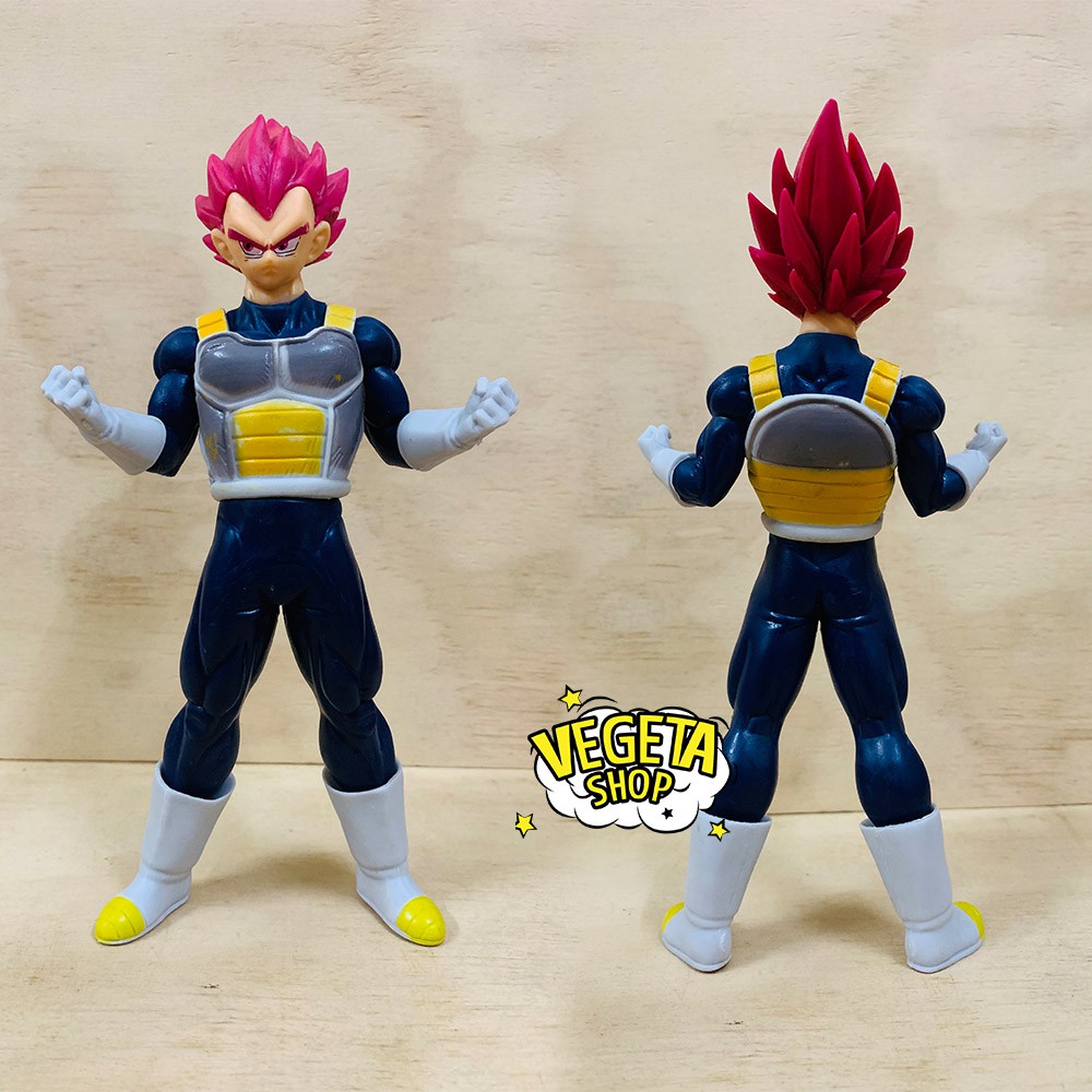 Mô hình Dragon Ball Super - Mô hình Vegeta Super Saiyan God - Vegeta tóc đỏ - Cao 18cm