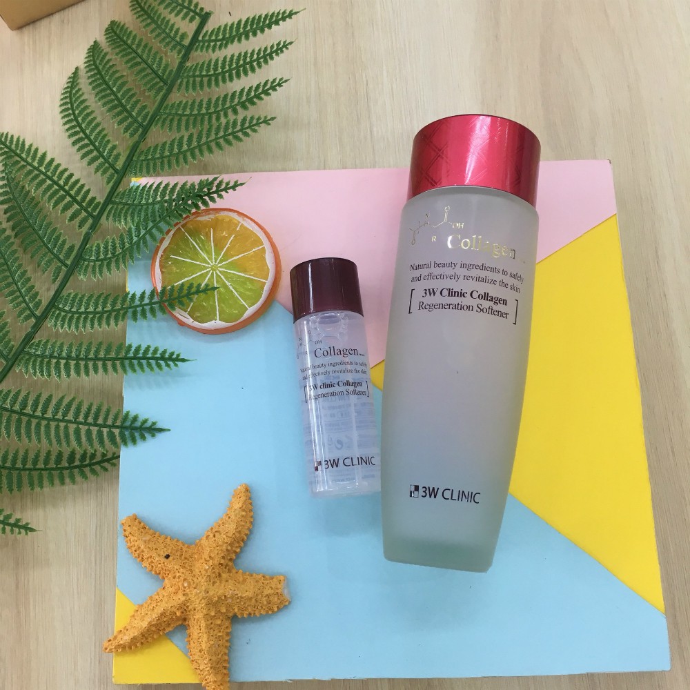 BỘ MỸ PHẨM CHĂM SÓC DƯỠNG TRĂNG CHỐNG LÃO HÓA DA MỸ PHẨM HÀN QUỐC CHÍNH HÃNG 3W CLINIC COLLAGEN SKIN CARE 3 ITEMS SET | BigBuy360 - bigbuy360.vn