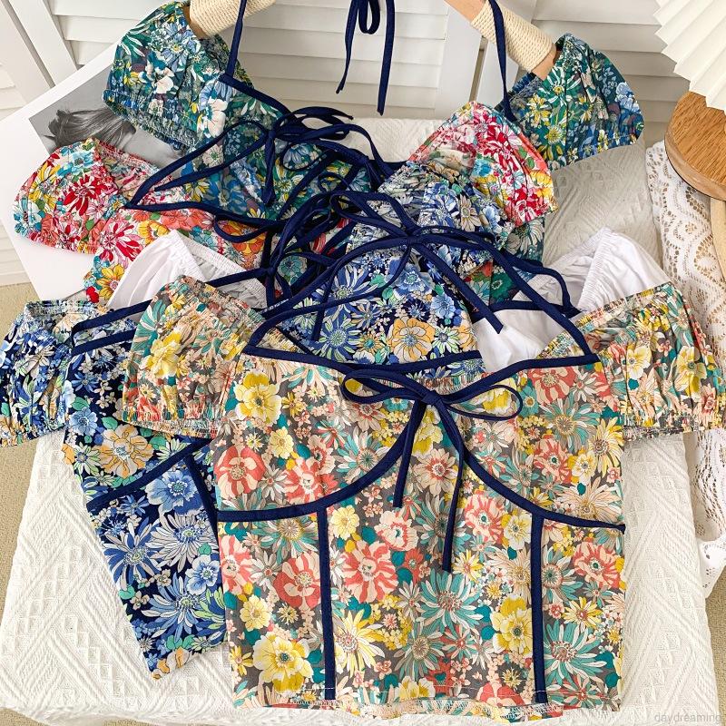 Áo Croptop Tay Ngắn Hoạ Tiết Hoa Cho Nữ | BigBuy360 - bigbuy360.vn