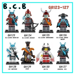 Đồ chơi lắp ráp minifigure và non lego nhân vật Lego Ninja phantom: Hồ Ly, Samurai, Akita mẫu mới. GA123-130
