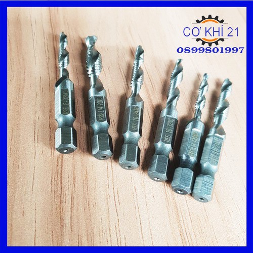 Mũi Khoan taro hss tạo ren hệ Inch chuyên dụng 6pc