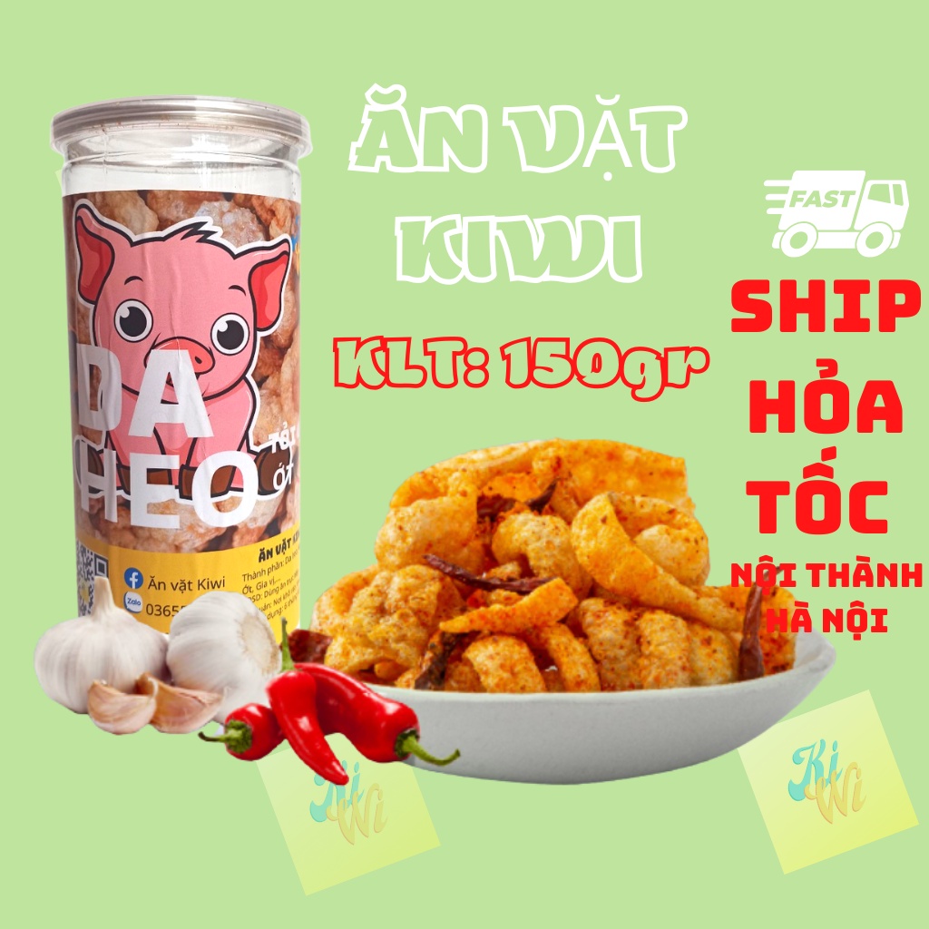 Da heo chiên giòn, da heo tỏi ớt, đồ ăn vặt Hà nội