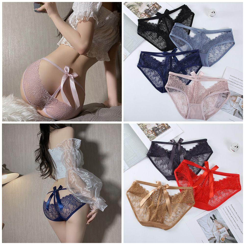 Quần Lót Lưới Thoáng Khí Lưng Thấp Quyến Rũ Cho Nữ