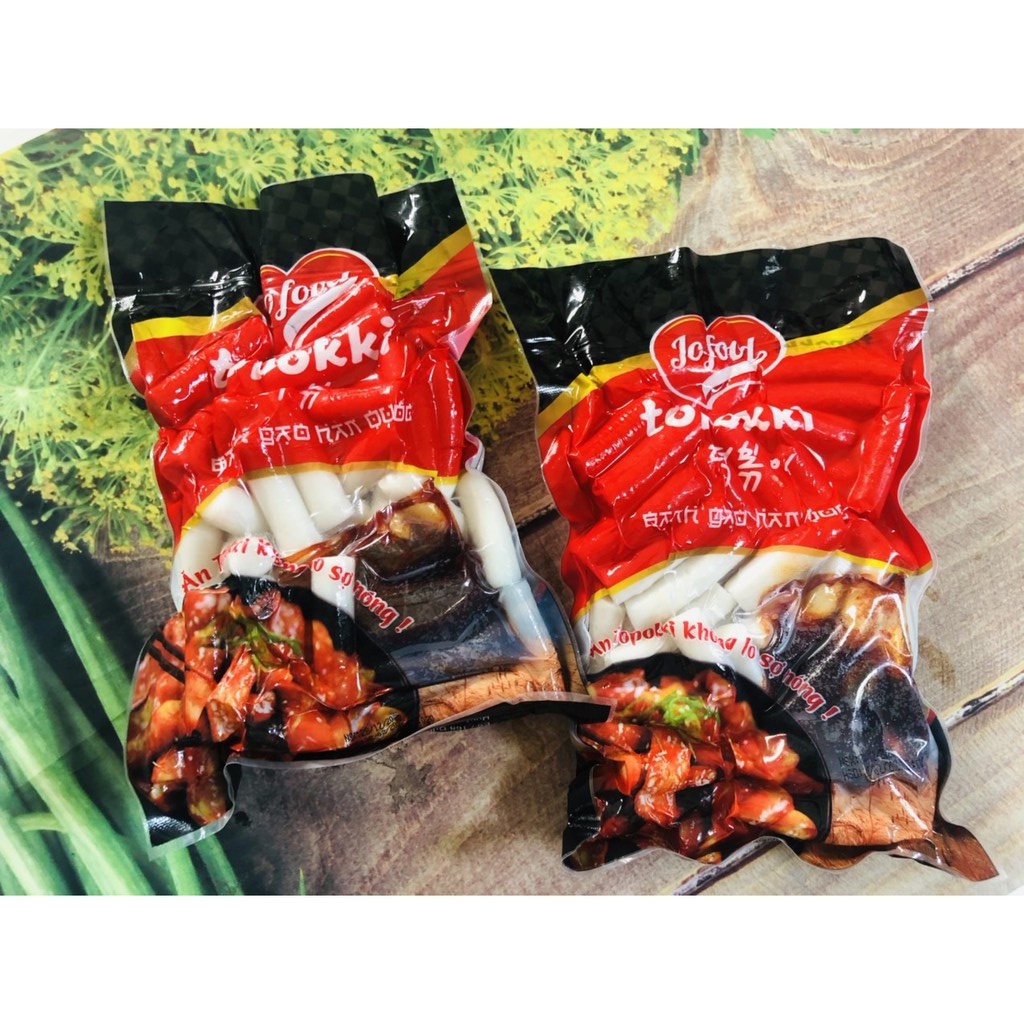 combo 500g bánh gạo Jofood kèm 100g bột phô mai Hàn Quốc