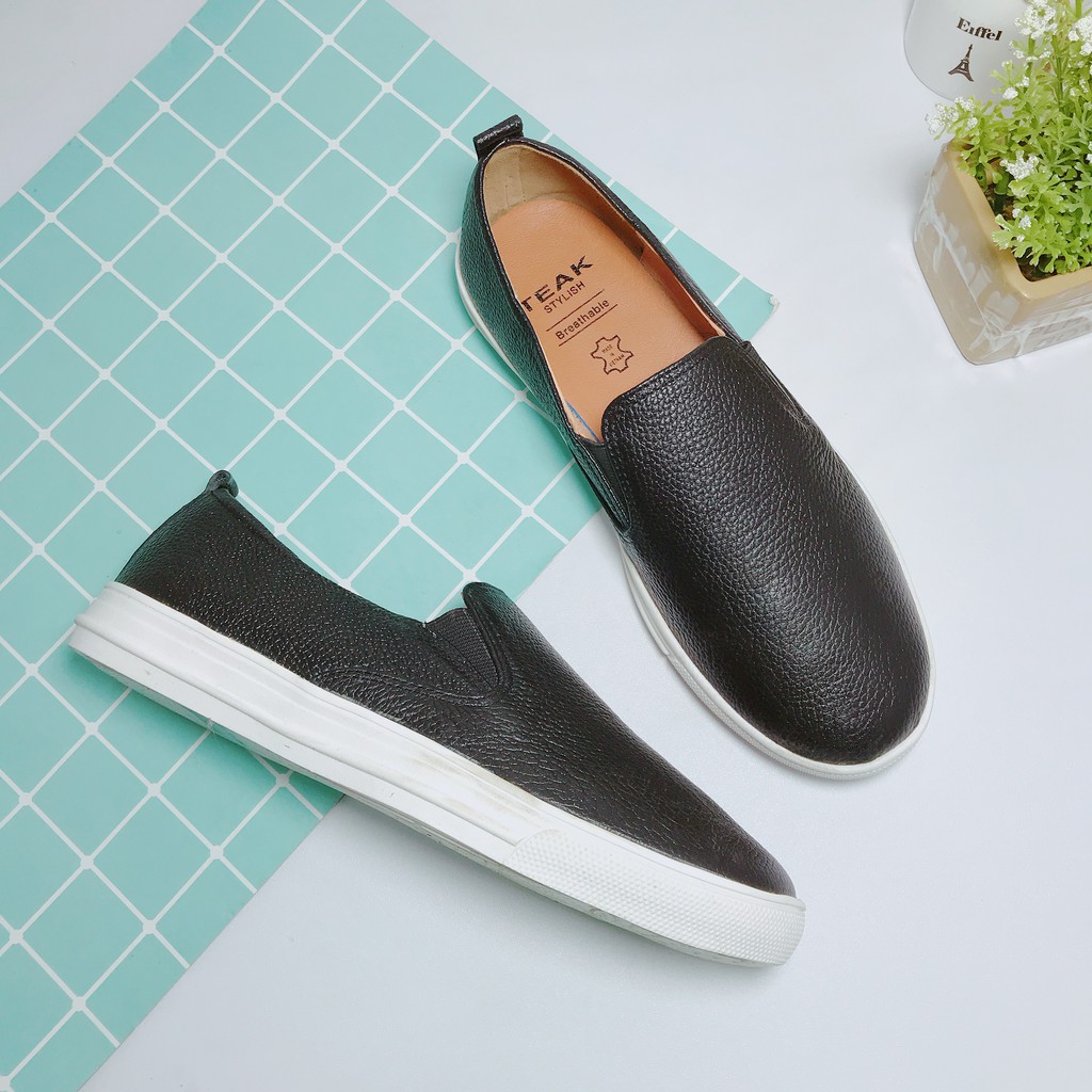 Giày slip on Cillie đế bằng  da thật 1117 | BigBuy360 - bigbuy360.vn