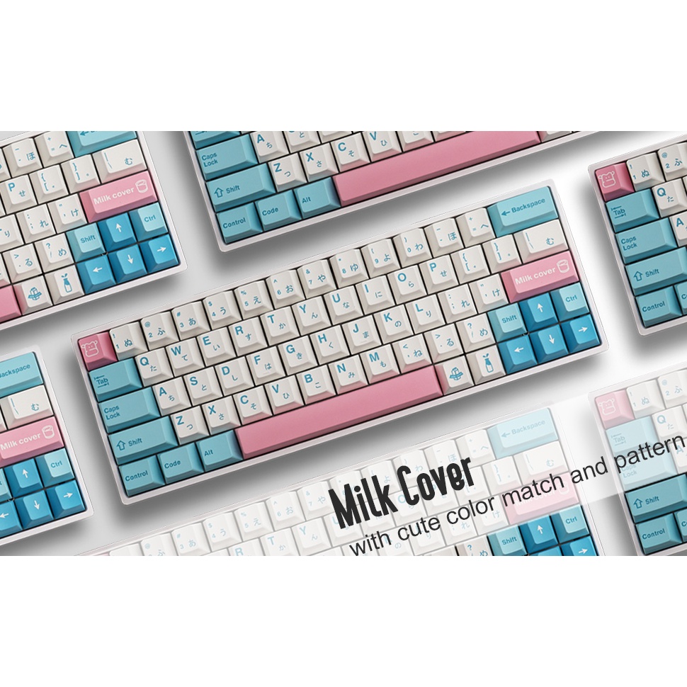 Keycaps, Topwang 142 Keycap PBT Nắp sữa thăng hoa Keycap Cherry Profile Bàn phím keycaps cho Bàn phím cơ 61/87/104/108/84/64/98/96