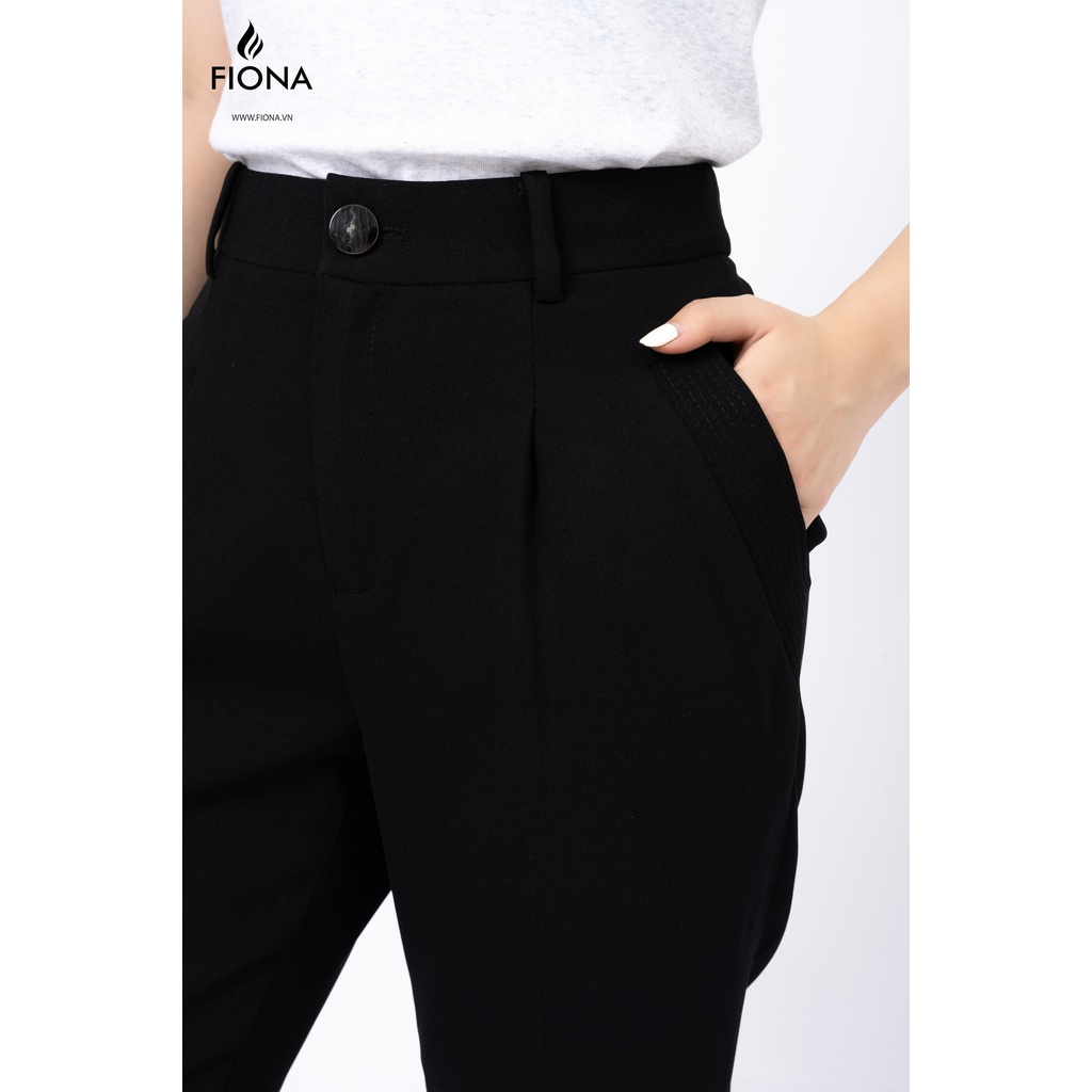 Quần Nữ Cạp Cao Dáng Baggy FIONA, Quần Nữ Công Sở Thanh Lịch Trẻ Trung túi chéo hông F351320