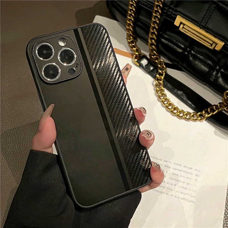 Ốp Điện Thoại Sợi Carbon Chống Sốc Sang Trọng Cho IPhone 13 pro MAX13 12 pro MAX 12 pro