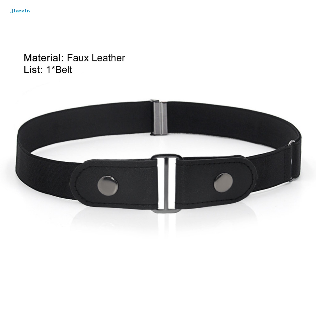 Dây Đai Đeo Thắt Lưng Co Giãn Mặt Kim Loại Cho Nam Nữ