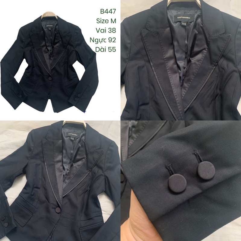 Áo khoác vest/blazer nữ B447 form công sở 2hand Hàn si tuyển