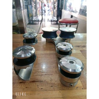 Bộ Bánh xe cửa lùa kính VVP phi 25 - inox 304