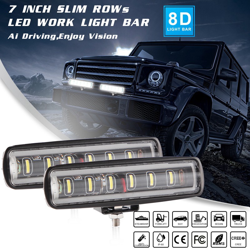 Đèn LED siêu sáng 6 inch 90W 6 inch cho xe hơi 12V 24V ATV 4x4