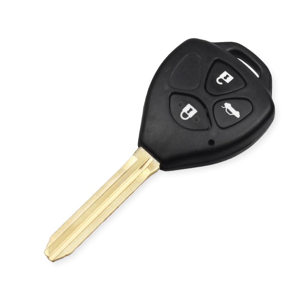 Vỏ Chìa Khóa Toyota Vỏ Độ Chìa Khóa Gập 3 Nút Có Nút Mở Cốp Trắng