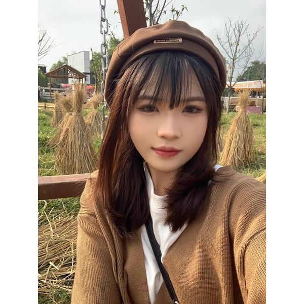 Mũ nồi Ulzzang màu trơn phong cách Hàn Quốc trẻ trung, cá tính