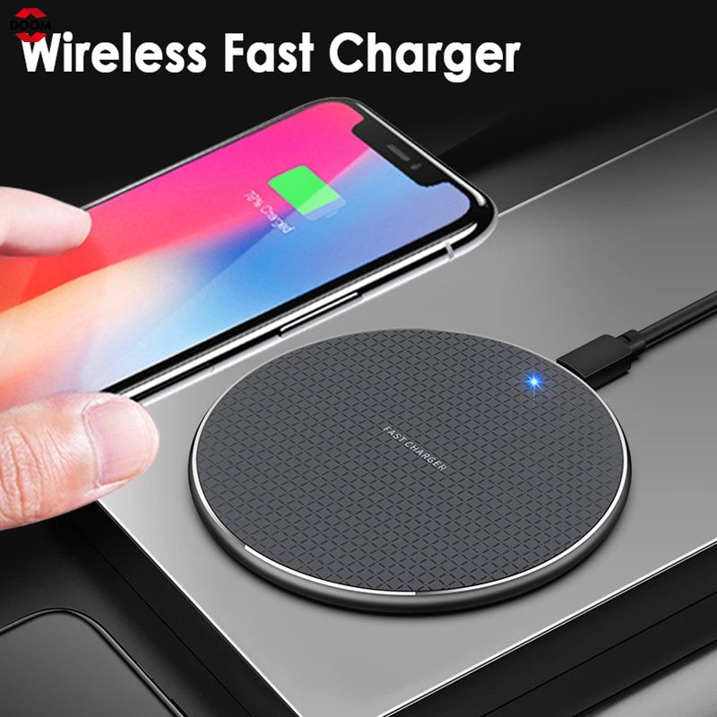 Qi Kim Loại 10W Sạc Không Dây Cho Iphone Samsung Xiaomi Huawei P3 Không Dây Nhanh Chóng Sạc 【Doom】