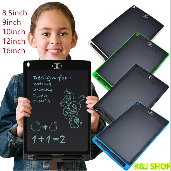 Bảng Viết Bảng Vẽ Điện Tử Thông Minh LCD Tự Động Xóa Thúc Đẩy Tư Duy Sáng Tạo Cho Bé 5 inch 8.5 inch 10 inch 12 inch