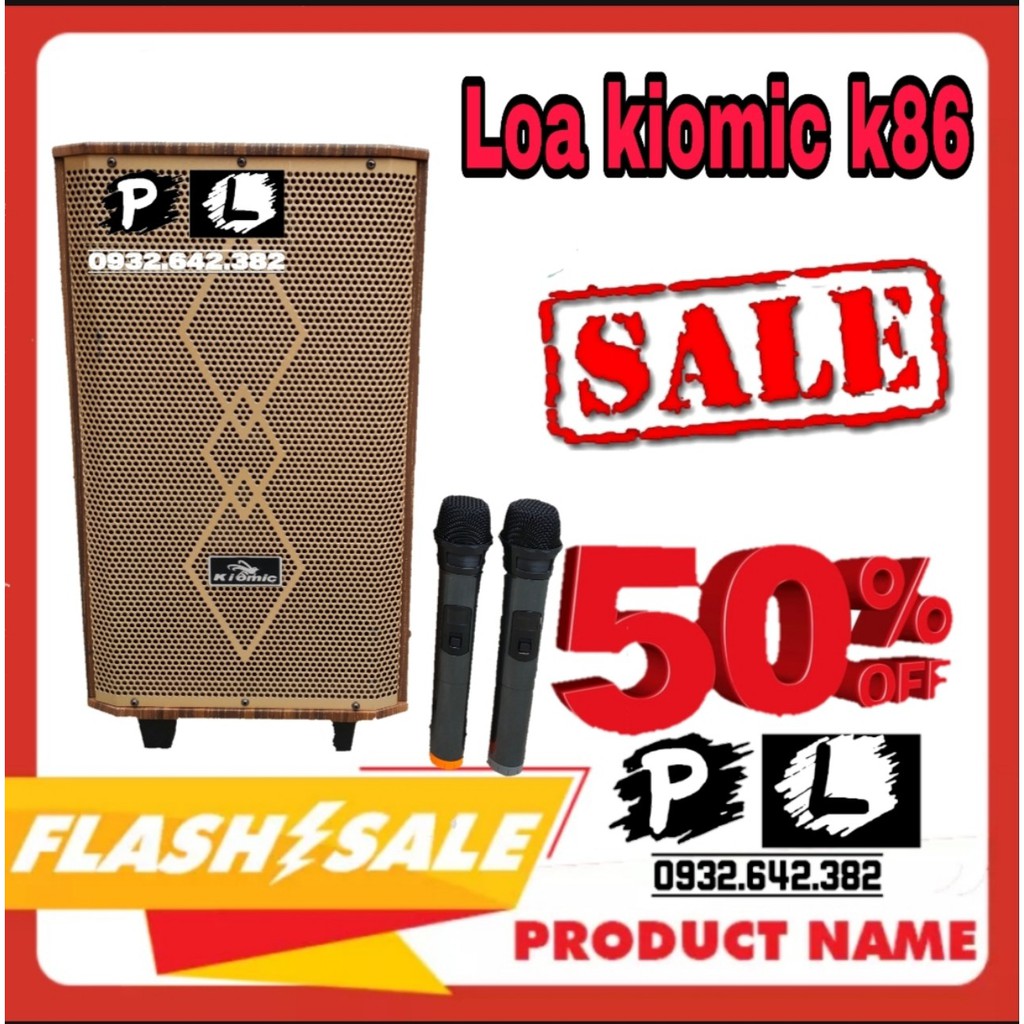 S1 Loa kiomic k86 gỗ 2 tất kèm 2 micro không dây  ( kiomic k69, kiomic k89, kiomic k86, kiomic k85,jbz j6 , jbz j7)