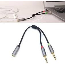 DÂY CHIA TỪ 1 RA 2 TAI NGHE LOẠI TỐT UNITEK Y-C956 JACK CẮM 3.5 LY