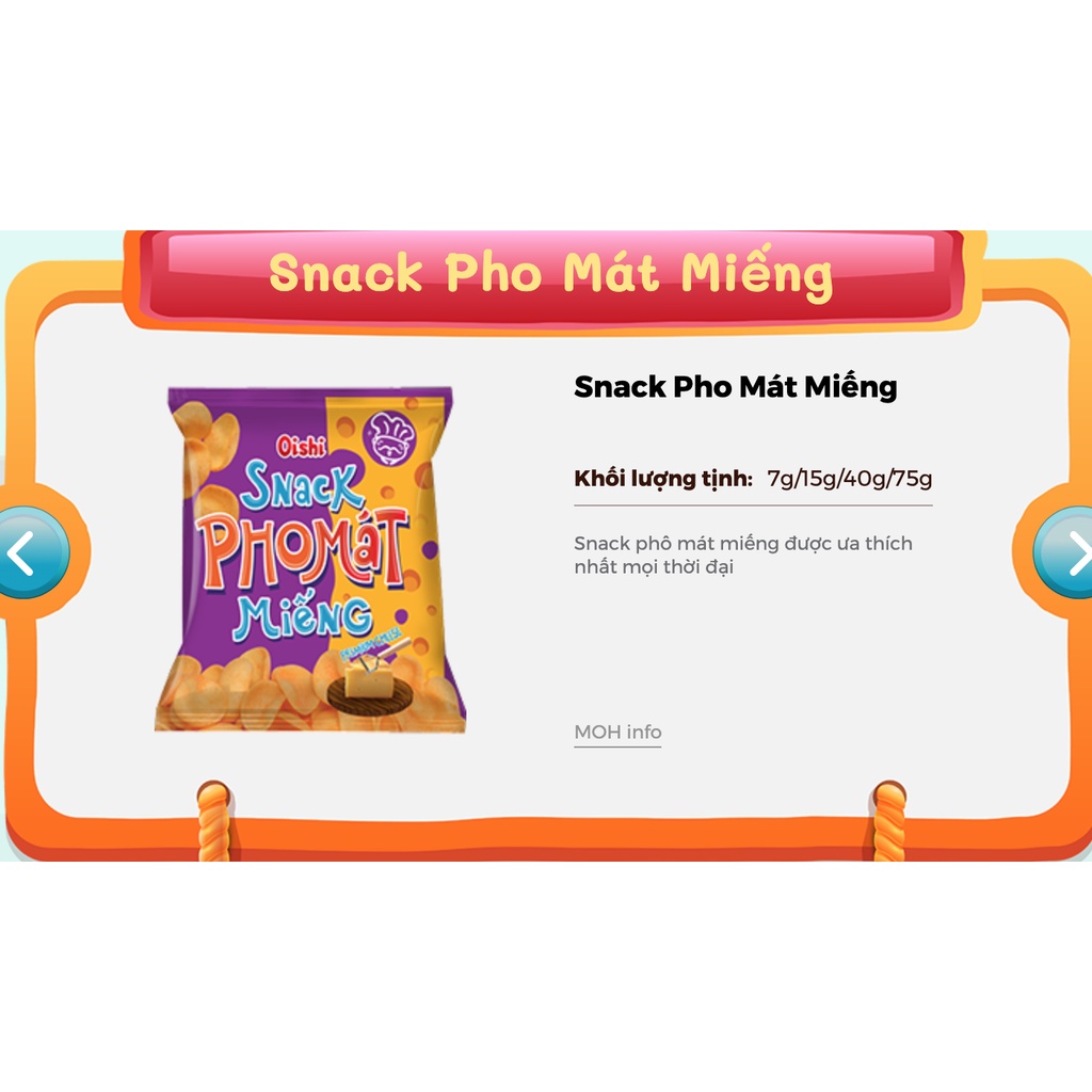 Bim Bim Snack Phomat Miếng Oishi 35/40g-Ăn Vặt Sumo Snack