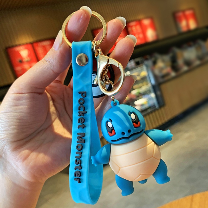 Móc Khóa Hình Pikachu/Vịt Hoạt Hình Nhật Bản Sáng Tạo Dễ Thương Cho Cặp Đôi