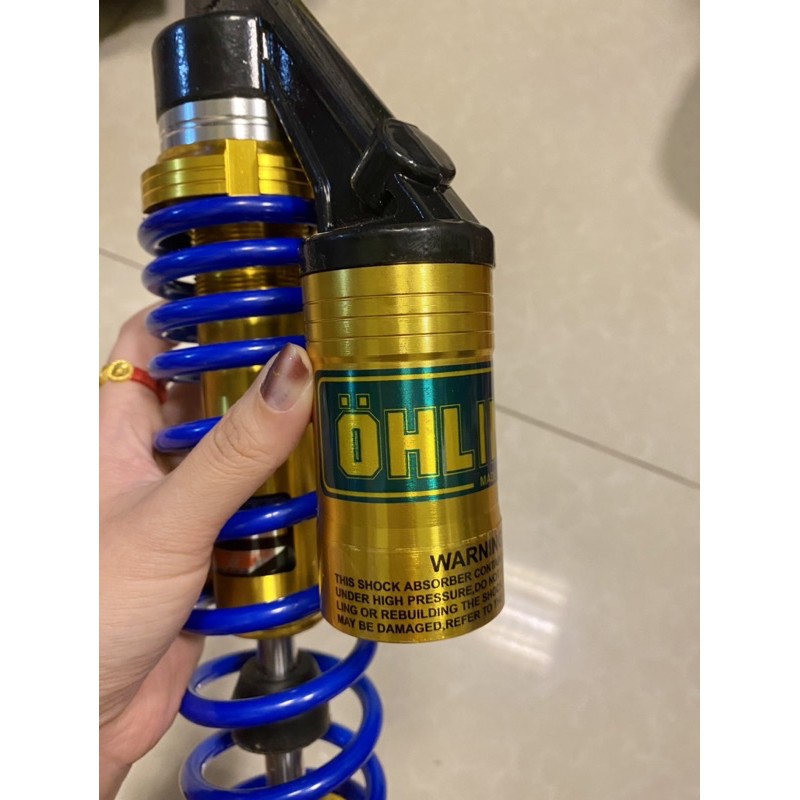 Phuộc sau nhún sau Ohlins bình dầu cho các con xe tay ga Ab Nouvo 4-5-6 PCX NVX vision Click Vario Janus ...