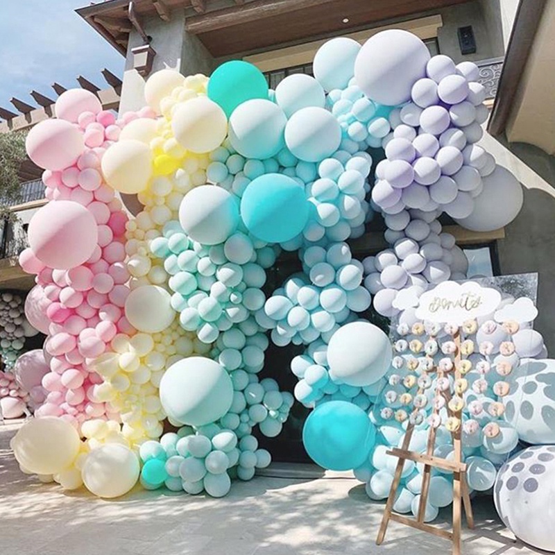 Set 100 Bong Bóng 5Inch Màu Sắc Dễ Thương Dùng Để Trang Trí Tiệc Tiện Dụng Chất Lượng Cao