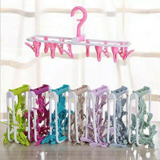 Móc chùm phơi đồ 12 kẹp tiện dụng