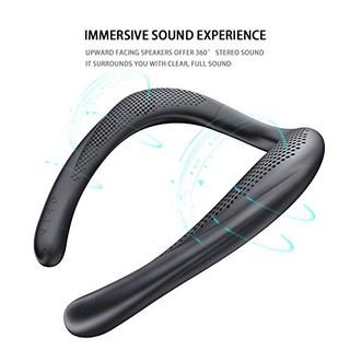 Loa đeo cổ BUGANI, Loa Bluetooth, Loa đeo không dây, Loa cá nhân di động Chống nước IPX5, Mic tích hợp Bluetooth 5.0