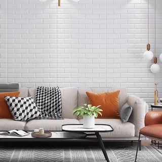 Xốp Dán Tường Gạch Trơn Kích Thước 70*77 dày 3mm