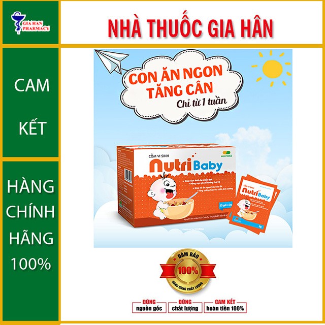 Cốm Vi Sinh Nutri Baby - Phòng Viêm Đường Hô Hấp &amp; Biếng Ăn