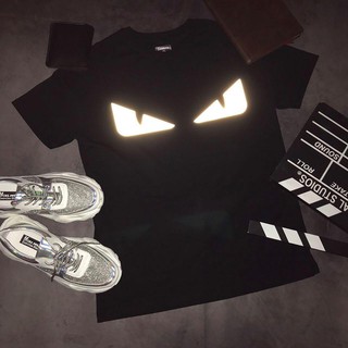 Áo Thun Phản Quang Fendi Cotton 75% Form Rộng Unisex Nam Đẹp [Free Ship - Hàng Chất Lượng]