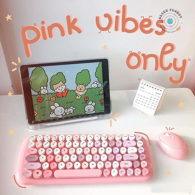 [Hoàn xu/Freeship]Bộ bàn phím + chuột không dây/ Bluetooh MOFII Candy 3 màu Pastel + TẶNG [Pin + Sticker + Chổi] | BigBuy360 - bigbuy360.vn