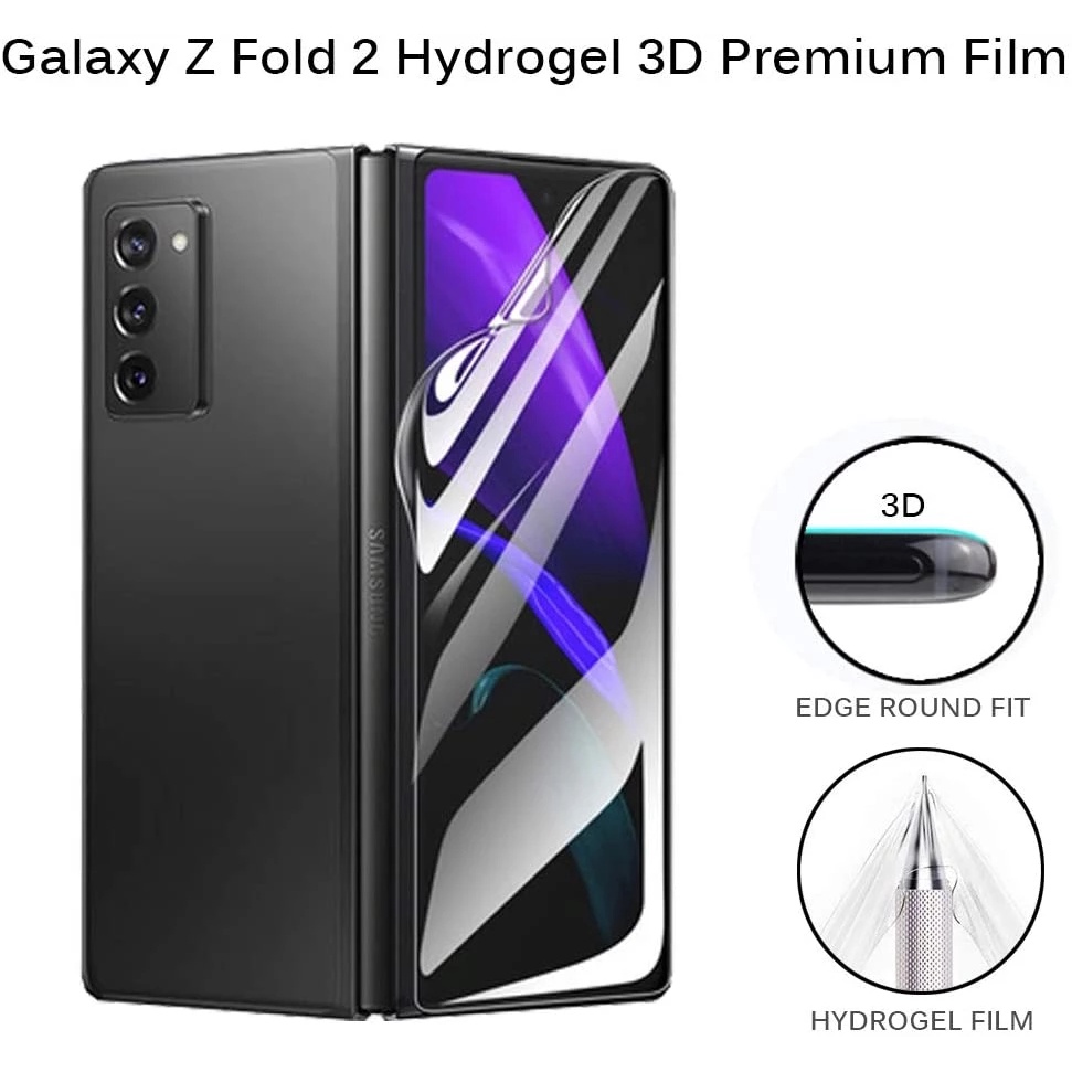 1 Bộ Film Dán Hydrogel 2 Hydrogel 3 Trong 1 Bảo Vệ Toàn Màn Hình Cho Samsung Galaxy Z Fold 2