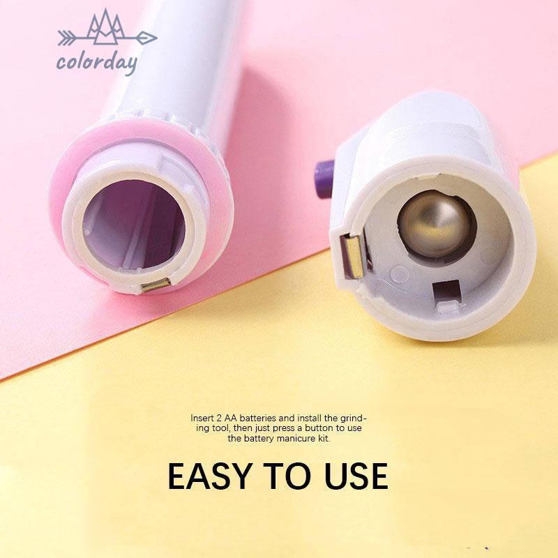 Bộ dụng cụ bút khoan dũa móng tay bằng điện mini dễ sử dụng