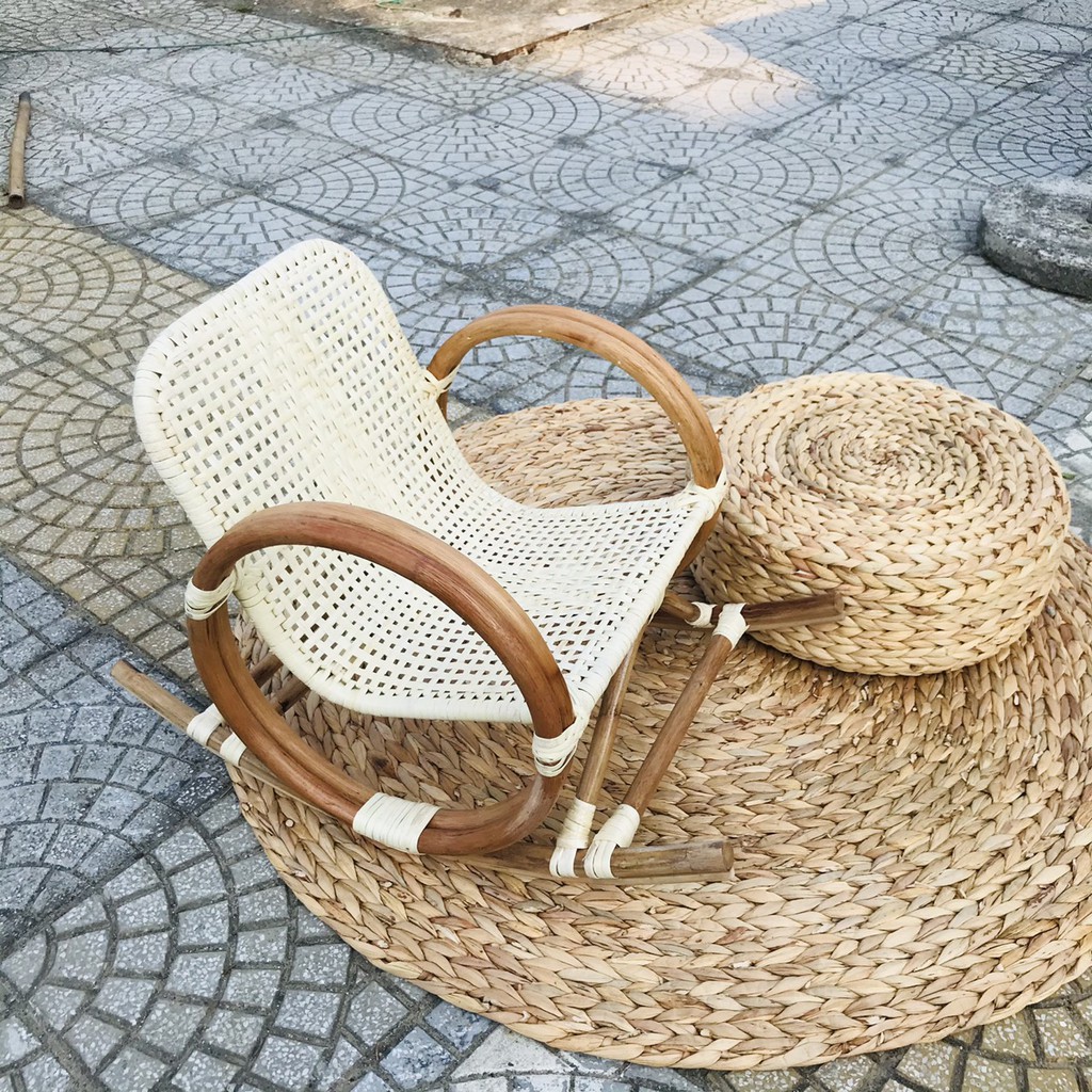 Combo ghế mây thảm lục bình dành cho stuido giá xưởng bán chạy nhất | BigBuy360 - bigbuy360.vn