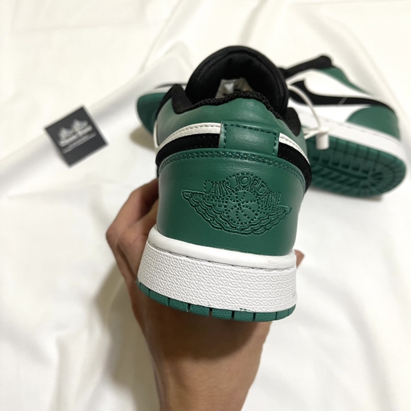 Giày Jordan xanh lá đen thấp cổ ⚡️FREE_SHIP⚡️,giày JD 1 xanh lá cao cấp