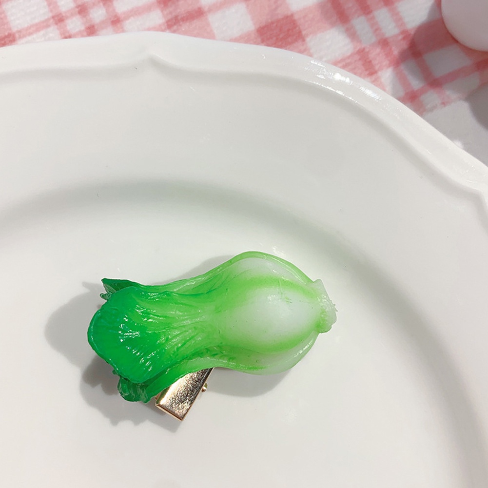 Phụ Kiện Tóc Giả Thực Phẩm Hình Rau Củ Sáng Tạo Vui Nhộn Cho Bé Gái