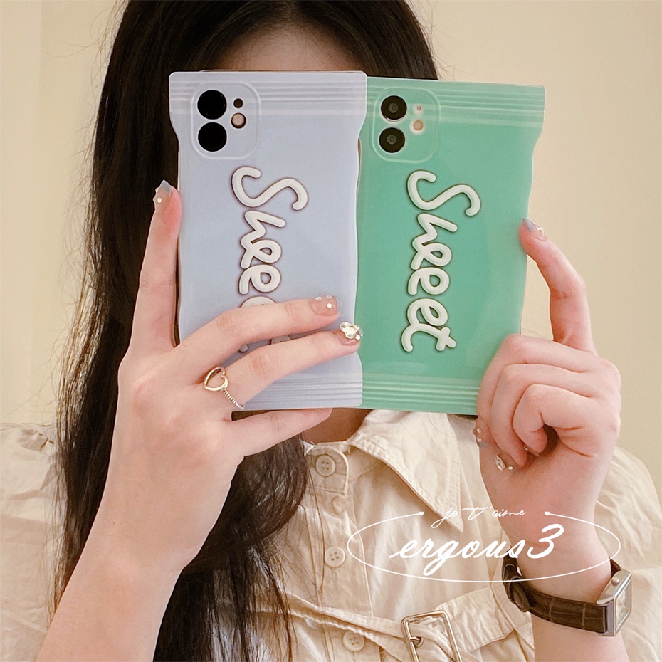 Ốp Điện Thoại Mềm Họa Tiết Hoạt Hình Màu Kẹo Macaron Cho iPhone 14 13 12 11 Pro Max SE2020 X XR Xs Max 7 8 6 6s Plus