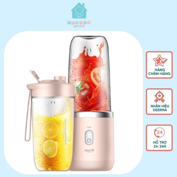 Máy xay sinh tố cầm tay,máy xay hoa quả Xiaomi Deerma -NU05 tiện lợi kèm dây sạc hàng chính hãng