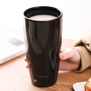 Ly nhựa cách nhiệt cực tốt 2 lớp LocknLock kèm ống hút HAP507 750ml - Kèm ống hút - Hàng Chính Hãng