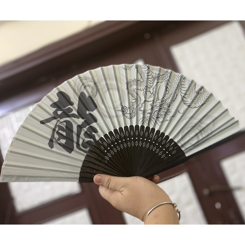 Quạt giấy cao cấp chính hãng MITSUKI 21 23cm NỘI ĐỊA NHẬT BẢN