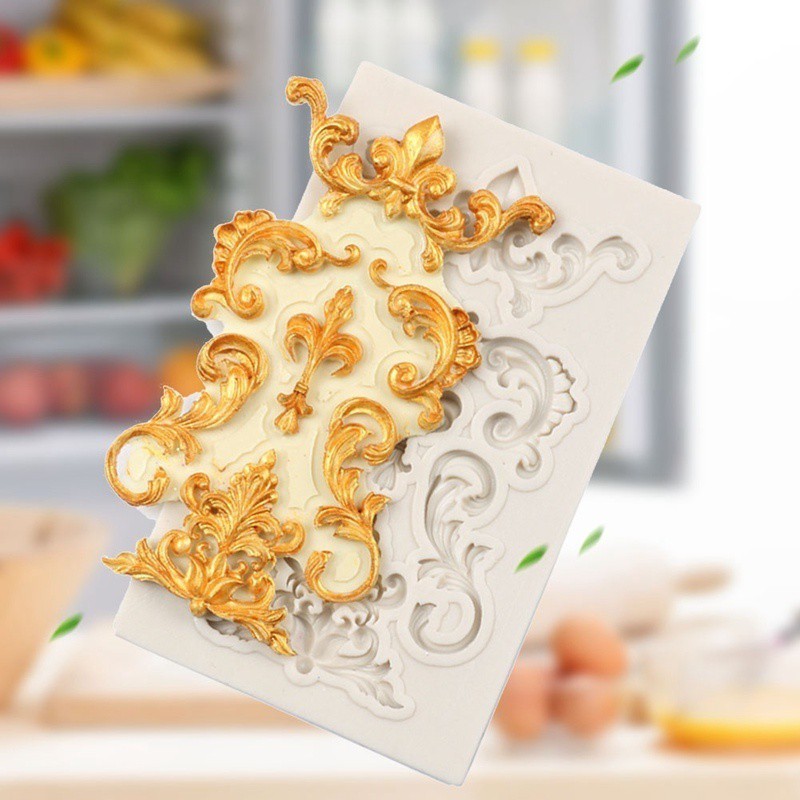 Khuôn Silicone tạo hình dập nổi trang trí bánh DIY