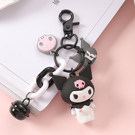 Sanrio Móc Khóa Gắn Búp Bê Mèo Hello Kitty / Ếch / Purin Melody Dễ Thương Sáng Tạo Làm Quà Tặng
