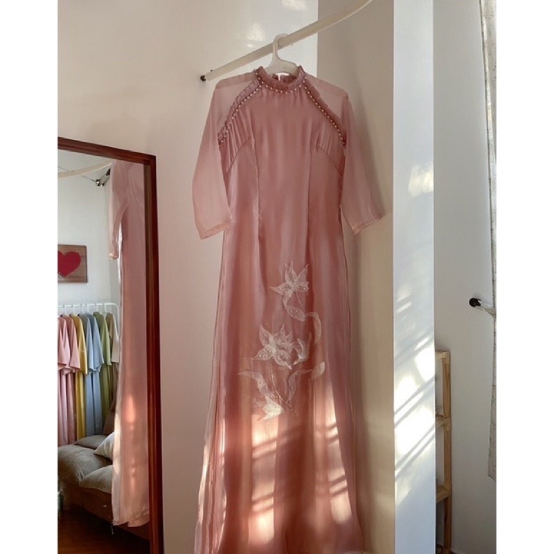 SALE Áo dài tơ ỏrganza