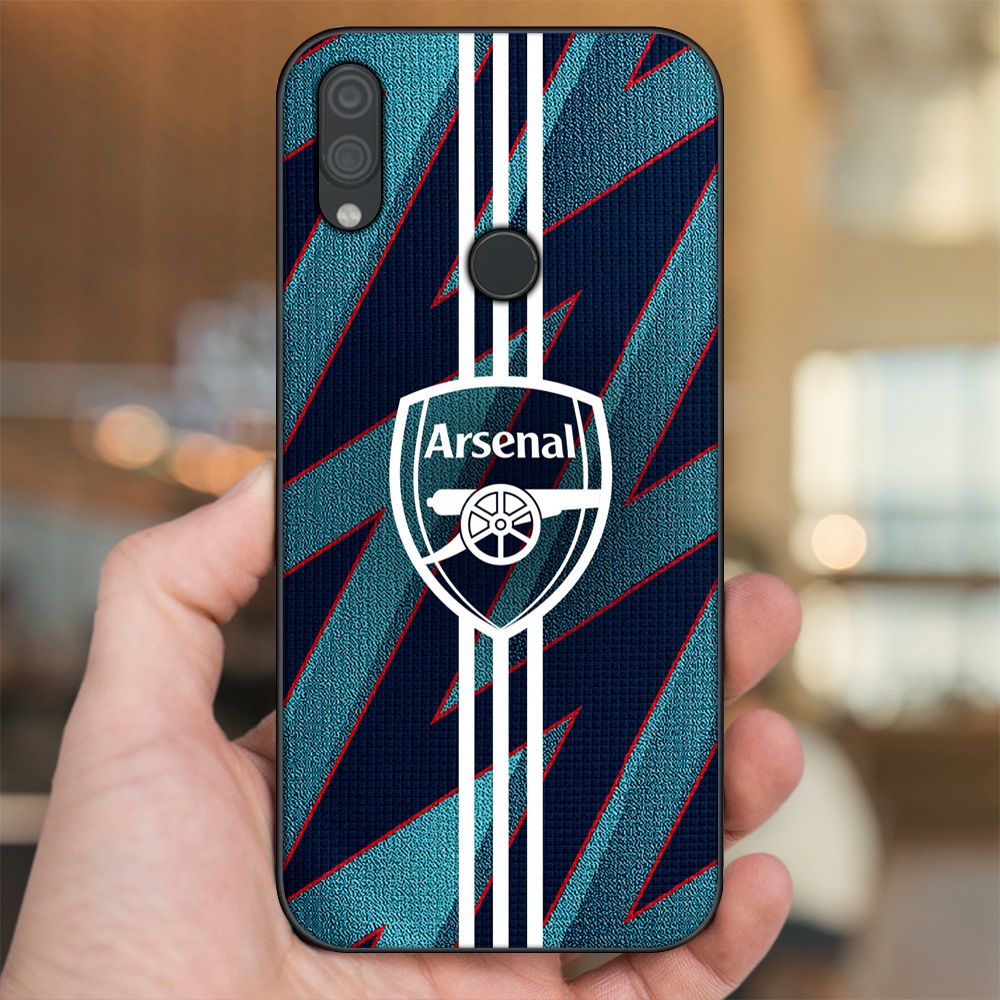 Ốp lưng Xiaomi Redmi Note 7, Note 7 Pro viền đen in hình Arsenal FC