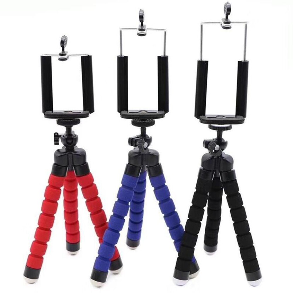 Suntaiho Mini Flexible Sponge Octopus Tripod Phone Stand for iPhone Xiaomi Huawei and Gopro Camera